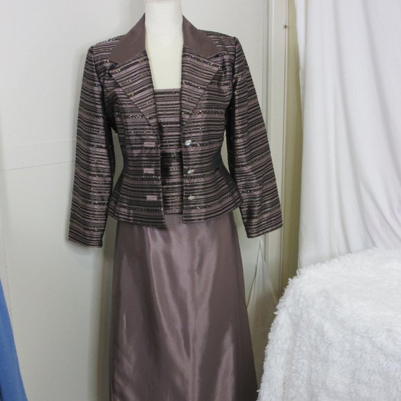 JS Collections Skirt Set Beaded Embroidered 3 Piece Formal Evening Size 6 - Picture 14 of 16